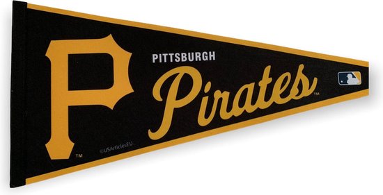 Pittsburgh Pirates - MLB - Pennant - Baseball - Baseball - Sports Pennant - Pennant - Pennant - Flag - Yellow/Black - 31 x 72 cm