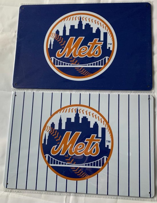 Metal license plate -New York Mets - NY - New York Baseball - 1 - Baseball - MLB - license plate - decor - wall plaque - americana