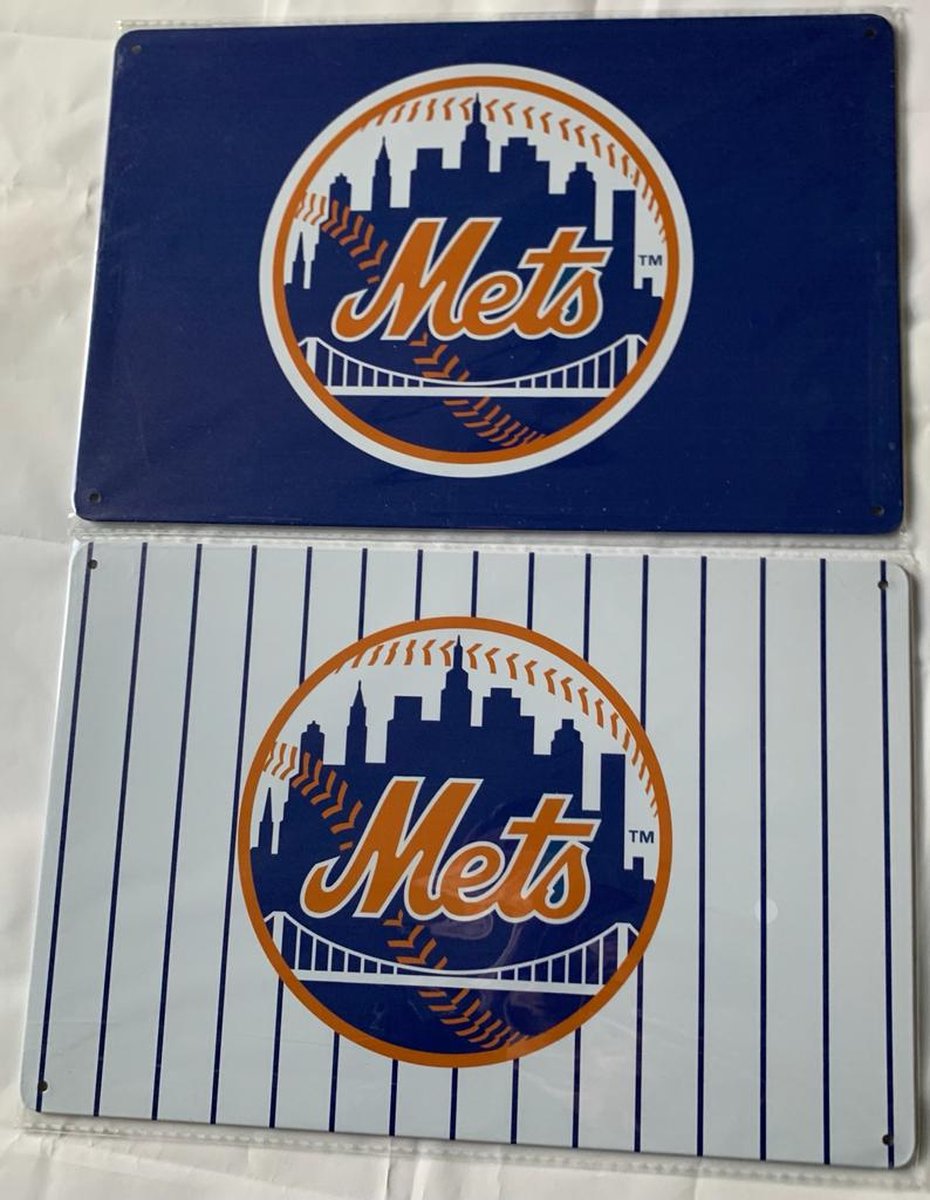Metal license plate -New York Mets - NY - New York Baseball - 2 - Baseball - MLB - license plate - decor - wall plate - American