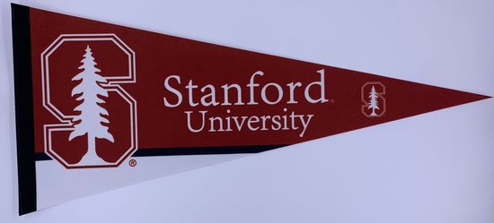 Stanford University - Stanford - University of Stanford - NCAA - Vaantje - American Football - Sportvaantje - Wimpel - Vlag - Pennant - Universiteit - Ivy League Uni - amerika - 31 x 72 cm