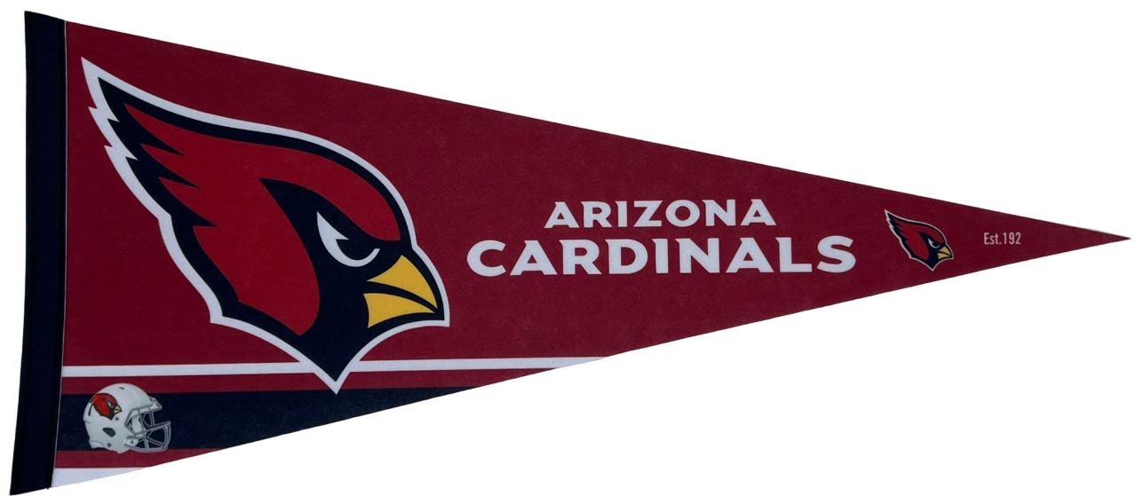 Arizona Cardinals NFL pennant vintage 90s flag old logo nfl pennants vaantje arizona vlaggetje fanion pennant flag vintage classic arizona collectors football - New logo