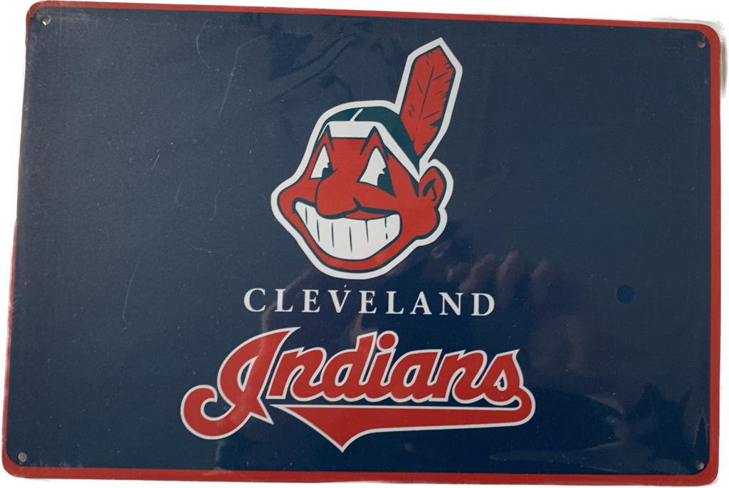 Cleveland Indians plate MLB Baseball license plate USA metal plate license plate indians Vintage cleveland gift sports displays honkbal - grassfieldlogo