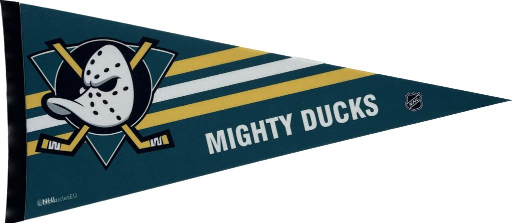 Anaheim Ducks pennant Mighty Ducks flag nhl pennants vaantje vlaggetje vlag fanion flag ice hockey ijshockey usa ice US mighty ducks vintage