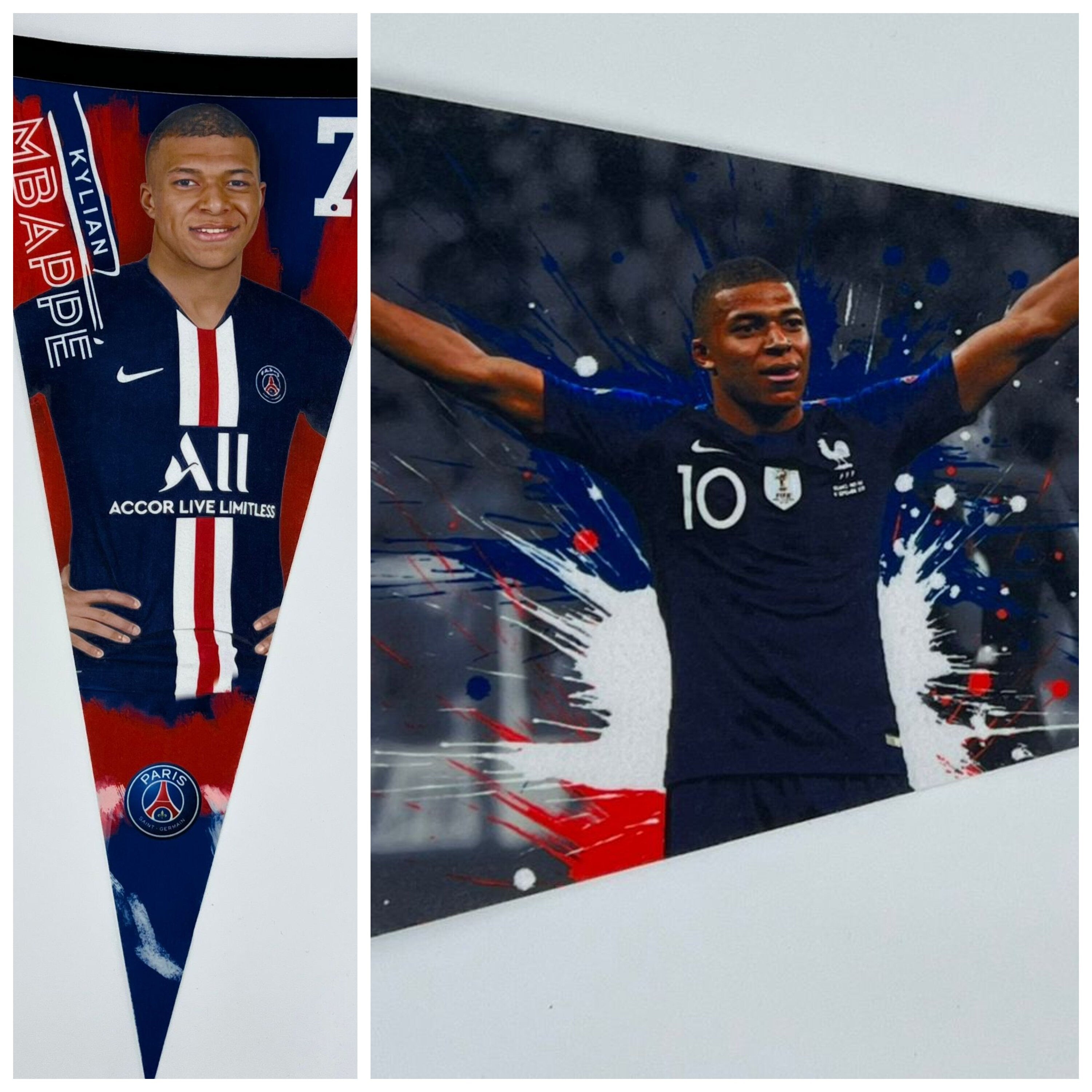 Legendary soccer player pennant mbappe flag messi pennant mbappe gift france football flag mbappe kylian lionel messi flag argentina world - Mbappe france