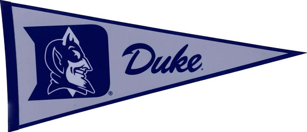 Duke University pennants Duke Devils vaantje vlaggetje vlag fanion pennant flag fahne duke uni gift duke university gift duke devils flag - Duke