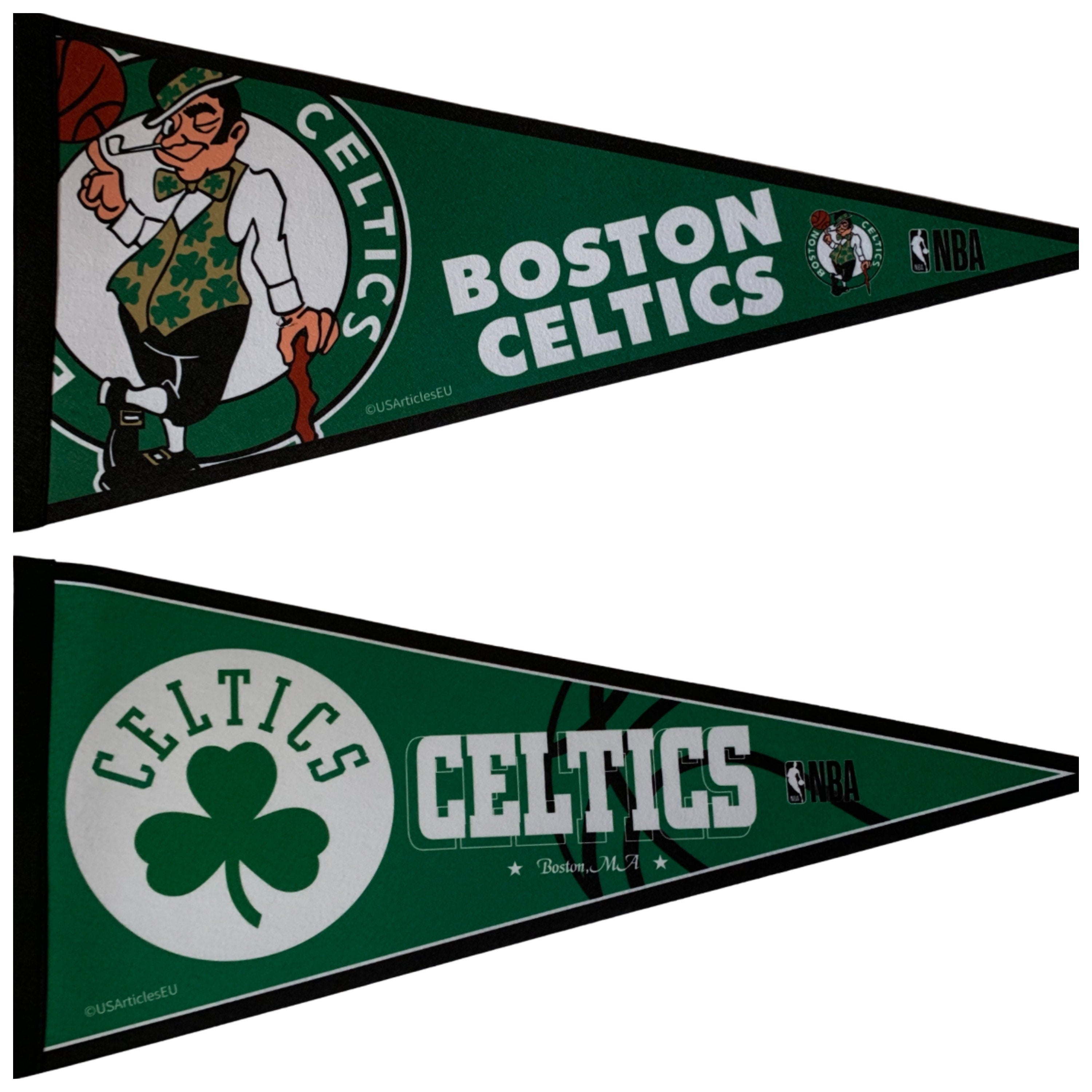 Boston Celtics basketball nba ball pennants vaantje vlaggetje vlag vaantje fanion pennant flag drapeaux massachusets ireland - Clover