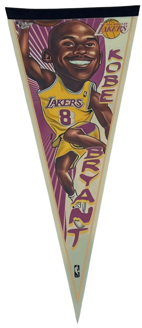 Los Angeles Lakers nba pennant basketball flag lebron james pennants vaantje lebron fanion kobe pennant flag LA Lakers kobe bryant flag LA - Purple