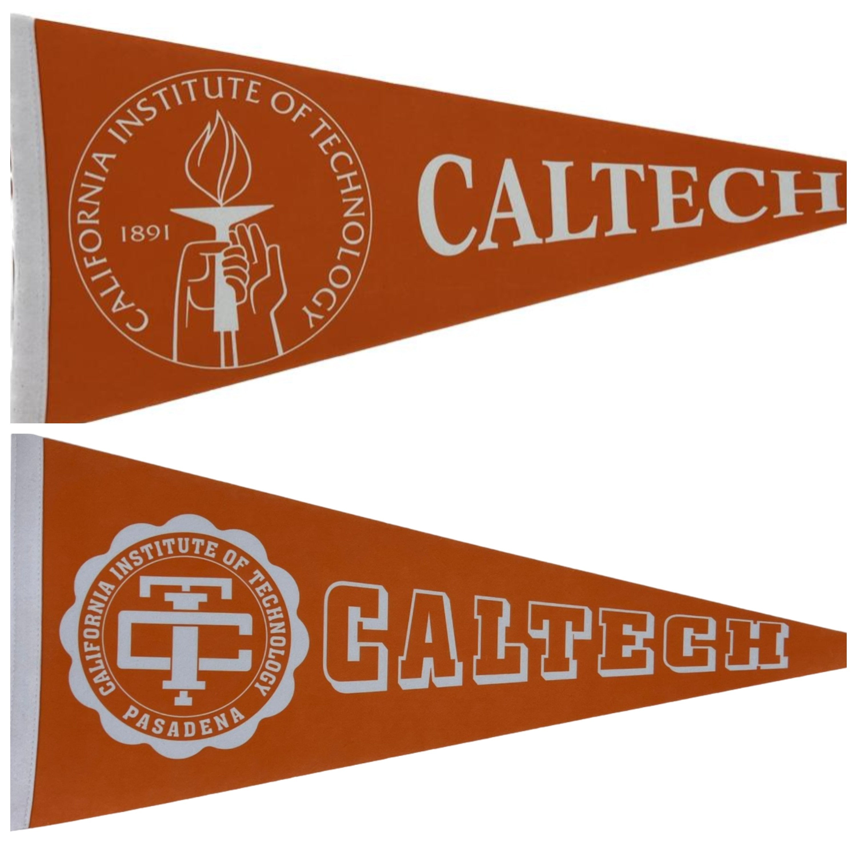 CALTECH california institute technology University pennants vaantje vlaggetje vlag fanion pennant flag fahne drapeau uni gift cali californi - Vintage