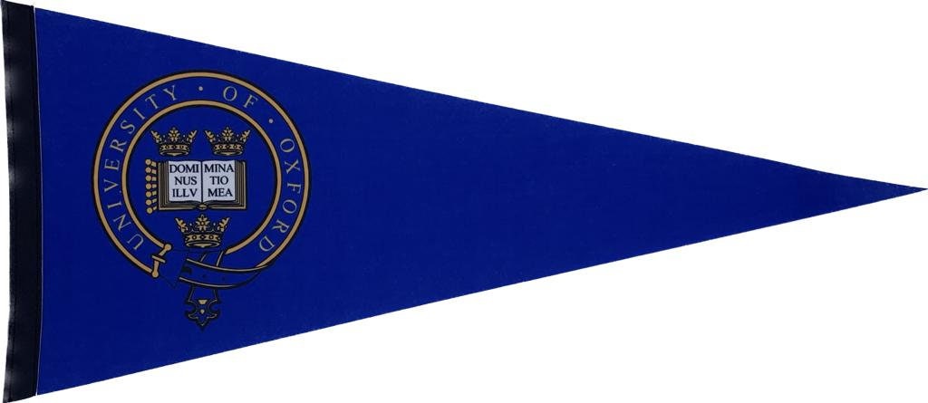 Universiteit van Oxford wimpels vaantje vlaggetje vlag fanion wimpel vlag fahne drapeau Oxford University gift oxford uni vlag uk gift uk ox - WhiteStripe Logo