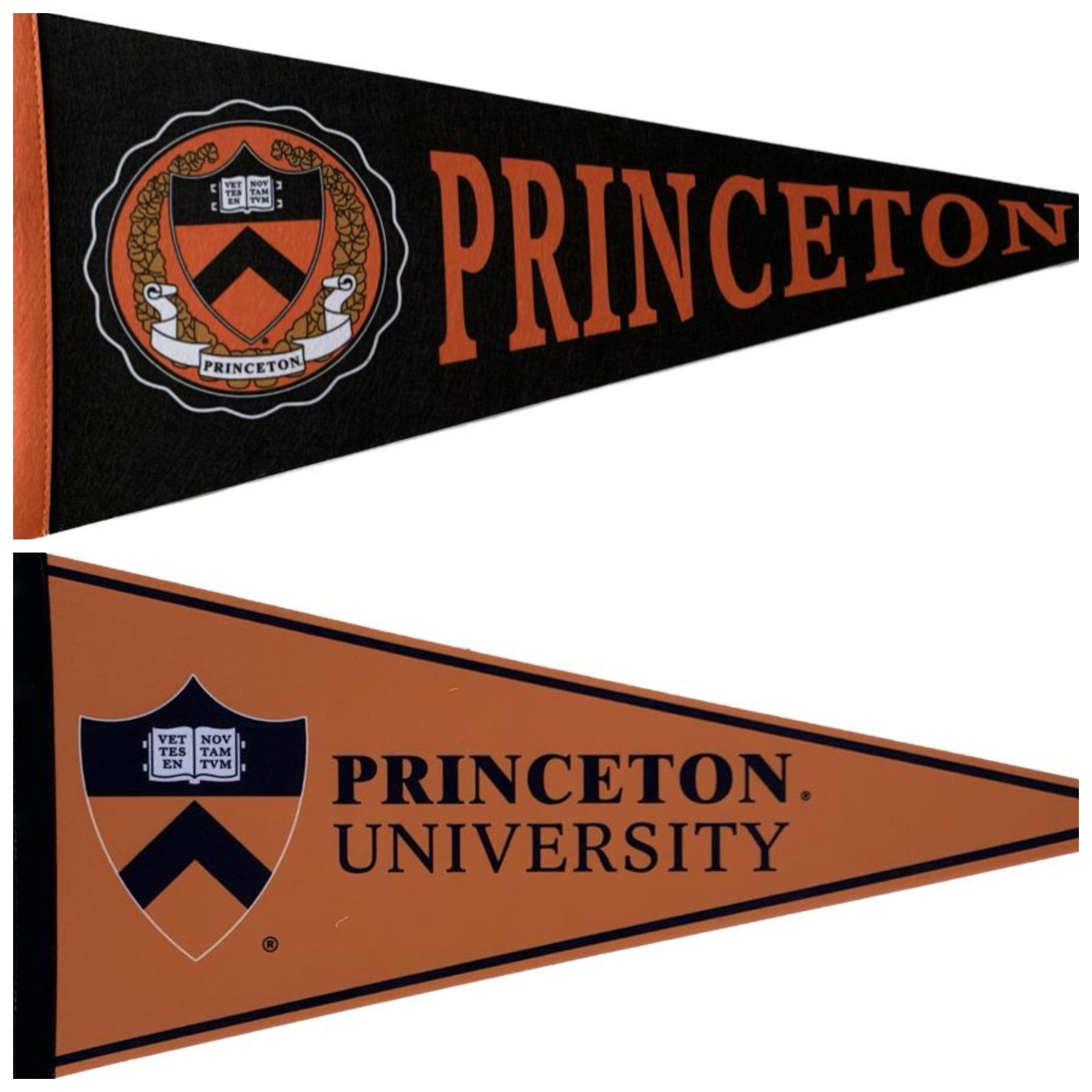 Princeton University NCAA american football pennants vaantje vlaggetje vlag fanion pennant flag fahne drapeau university ivy league usa gift - Black