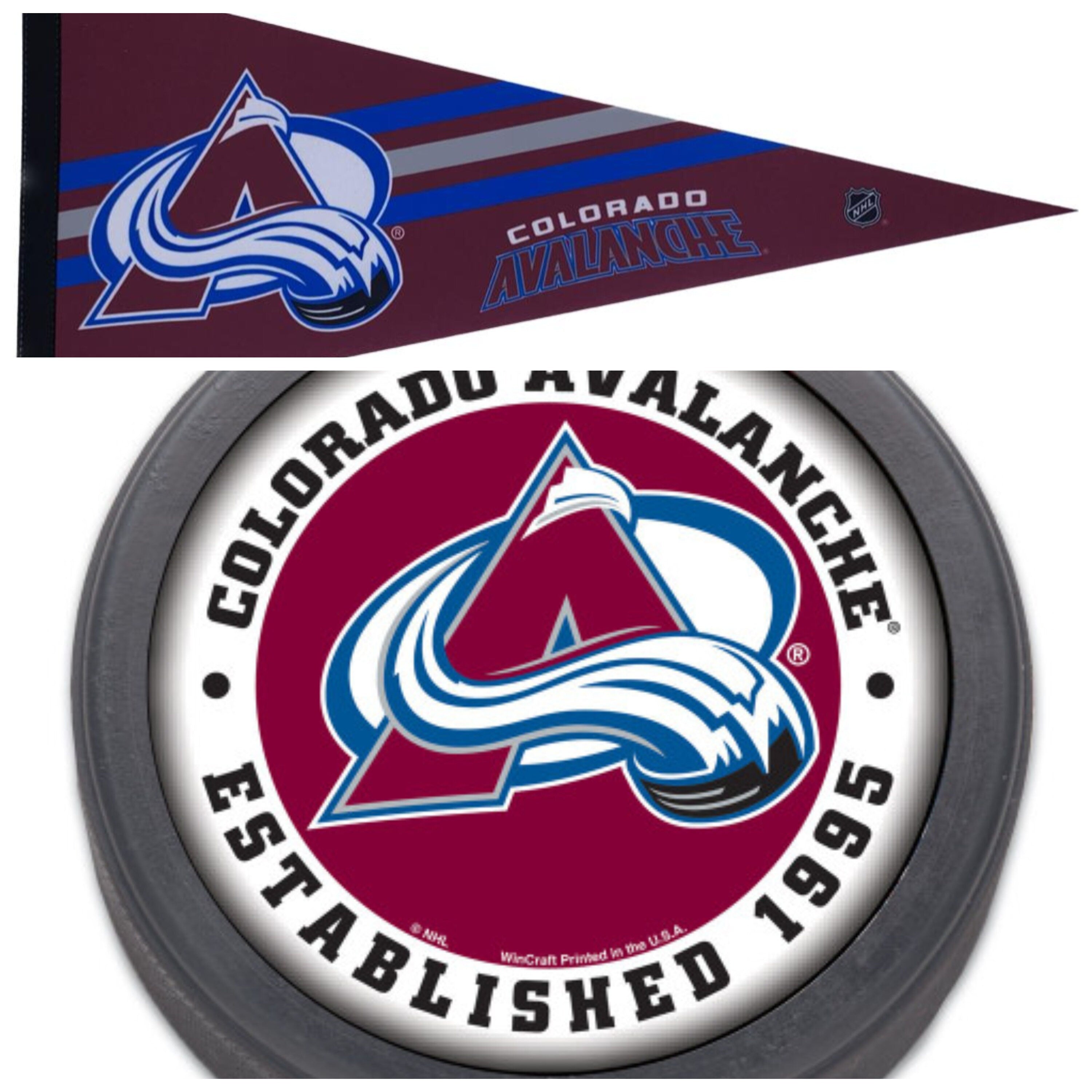 Colorado Avalanche pennant nhl pennants vlaggetje vlag vaantje fanion flag ijshockey ice hockey flag iceskating skating colorado icehockey - Pennant