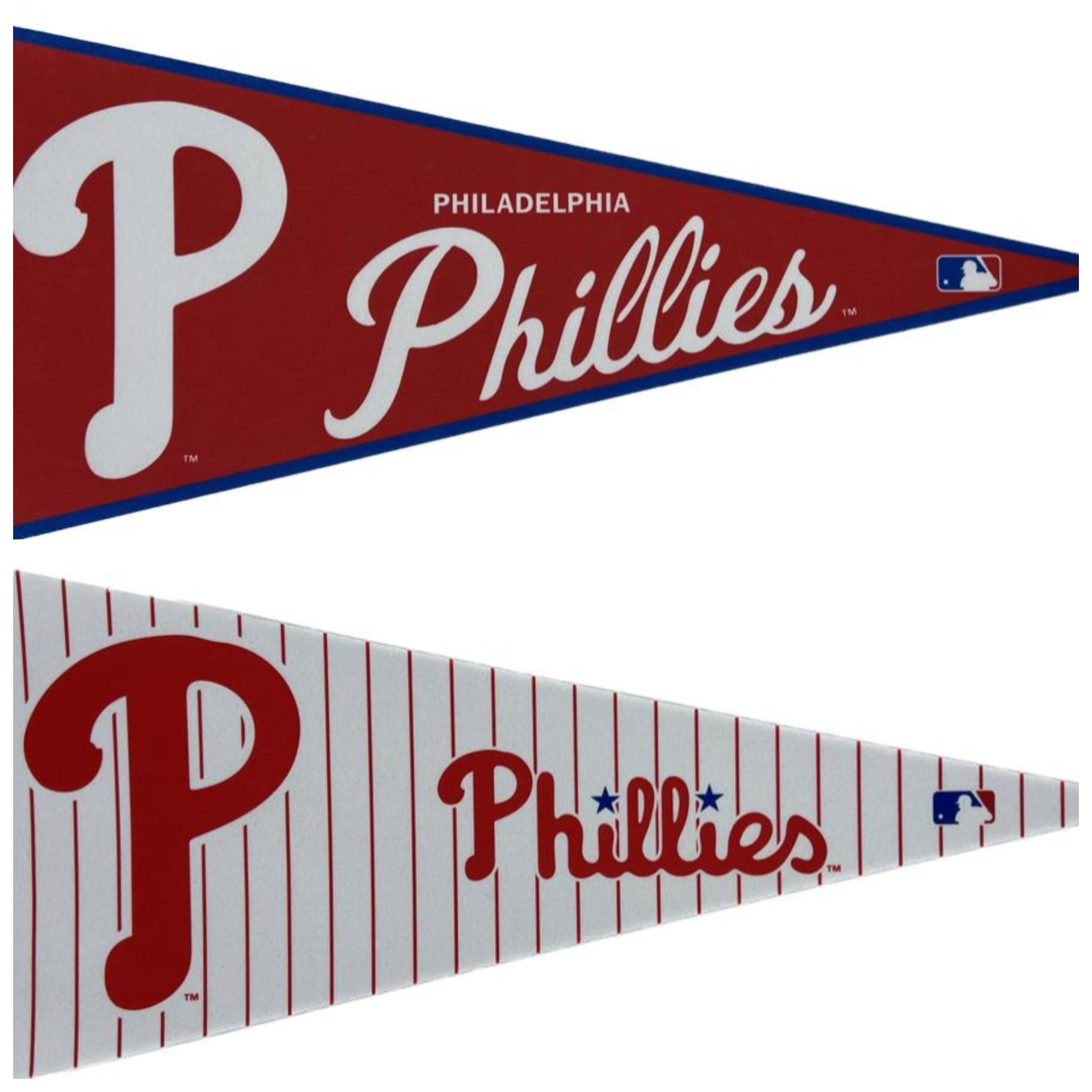 Philadelphia Phillies mlb pennants vaantje vlaggetje vlag vaantje fanion pennant flag honkbal baseball philly basebal honkbal - Stripes