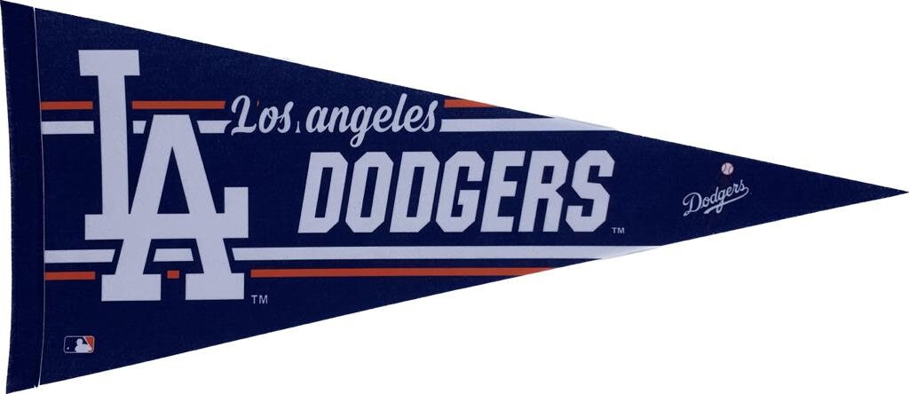 Los Angeles Dodgers california mlb pennants vaantje vlaggetje vlag vaantje fanion pennant flag honkbal basebal la kobe bryant - Design1Logo