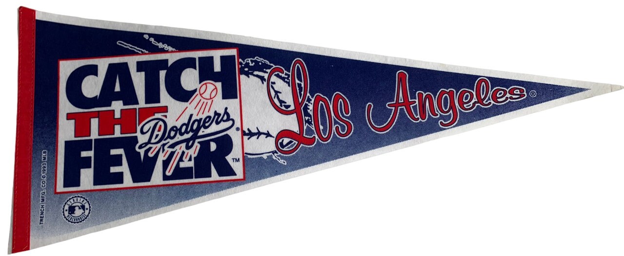 Los Angeles Dodgers california mlb pennants vaantje vlaggetje vlag vaantje fanion pennant flag honkbal basebal la kobe bryant - Design2Logo