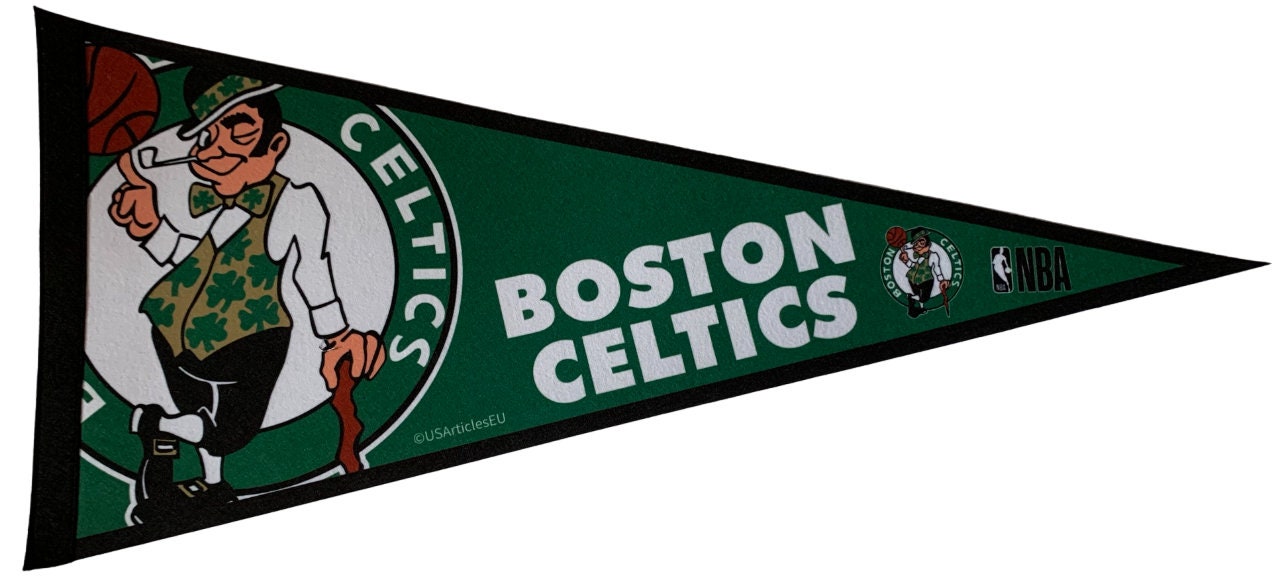 Boston Celtics basketball nba ball pennants vaantje vlaggetje vlag vaantje fanion pennant flag drapeaux massachusets ireland - Clover