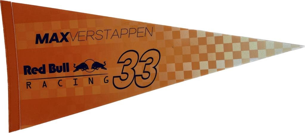 Red Bull Racing F1 GP Formula 1 car wimpels redbull vaantje verstappen vlaggetje max vlag fanion max verstappen wimpel max 33 gift honda blu - Verstappen Orange