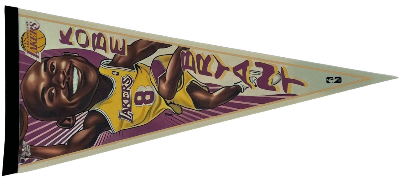 Los Angeles Lakers nba pennant basketball flag lebron james pennants vaantje lebron fanion kobe pennant flag LA Lakers kobe bryant flag LA - Yellow