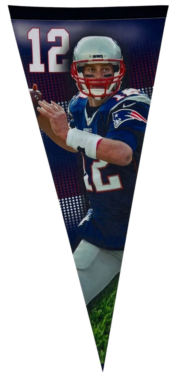 New England Patriots pennant Tom Brady flag american football gridiron nfl pennants vlaggetje vlag vaantje fanion pats pennant pats flag usa - Brady