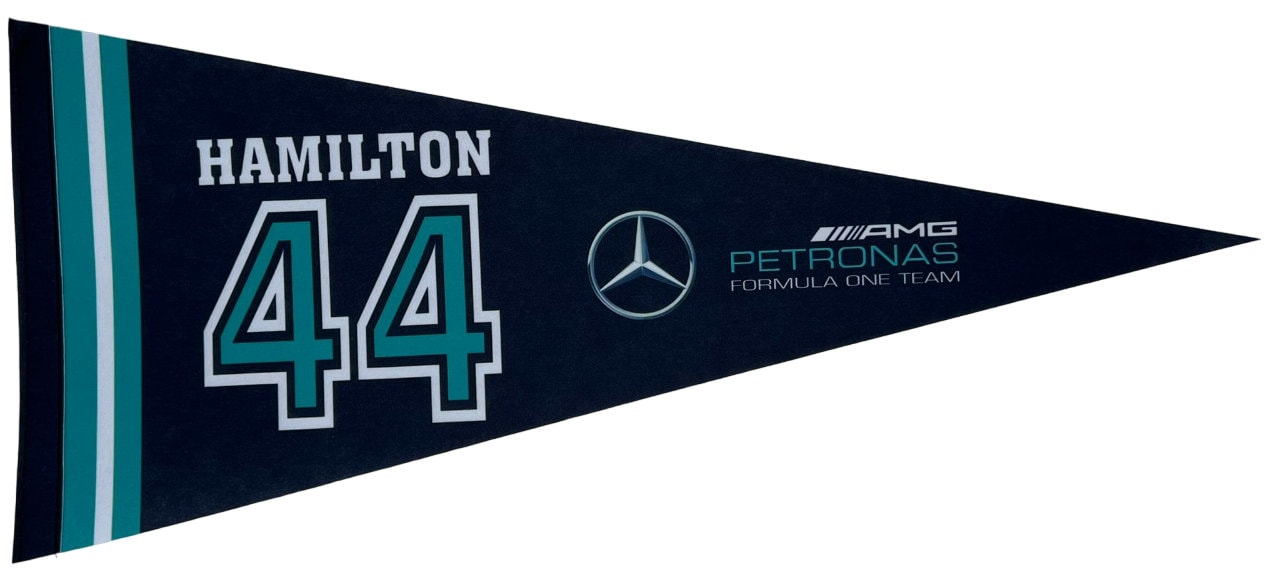AMG Mercedes F1 GP Formula 1car vaantje wimpel vlaggetje flag wand decor lewis hamilton mercedes f1 petronas gift car