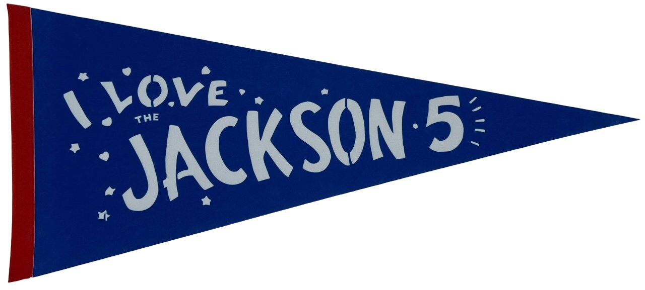 Michael Jackson Music collectibles vintage MJ pennants jackson five vaantje MJ vlag pennant flag jackson 5 wall decor mj gift jackson gift - MJ flag