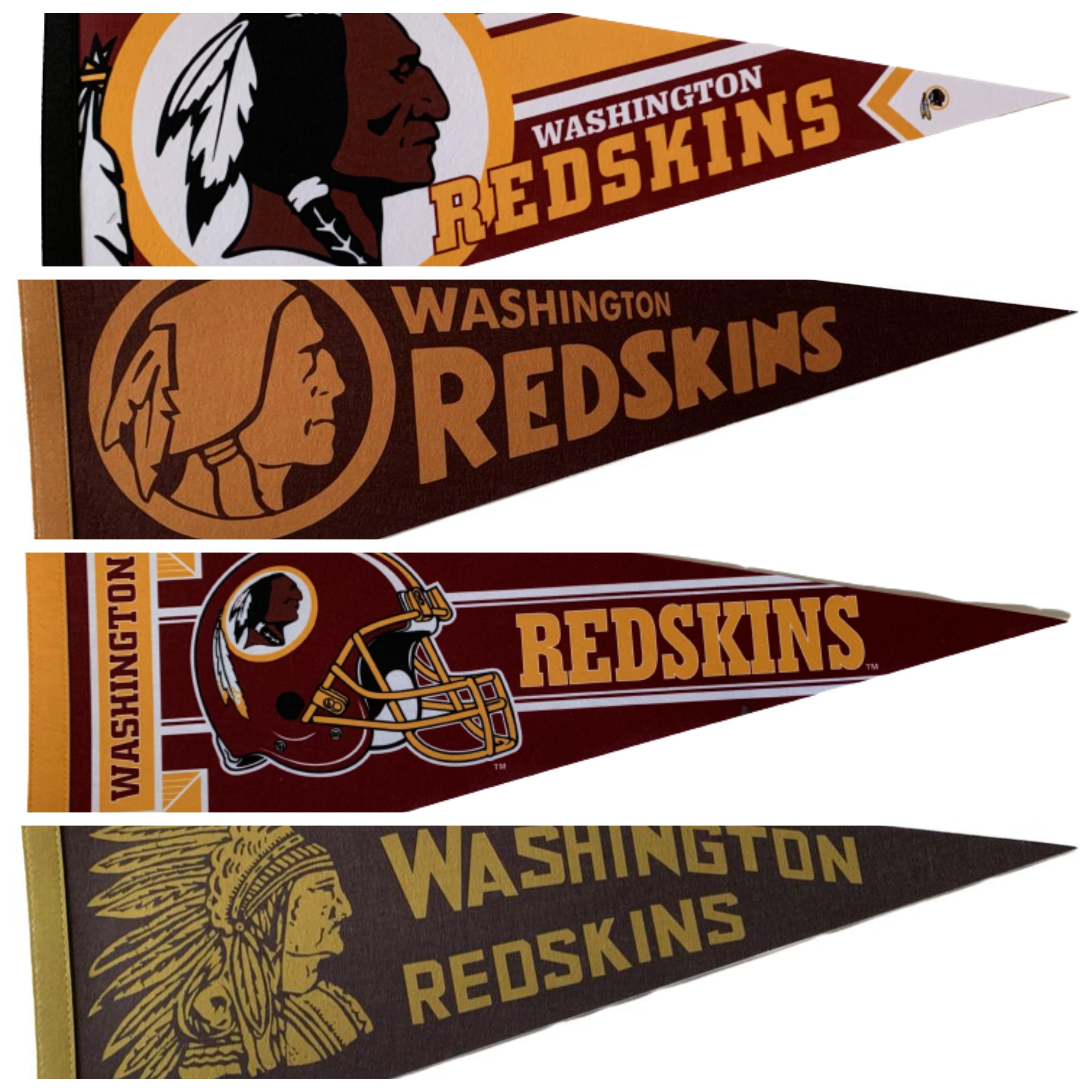 Washington Redskins NFL pennant pennant Vintage pennants football vaantje washington commanders vlaggetje gridiron redskins vlag fanion pennant flag usa america vintage sport - Vintage Logo
