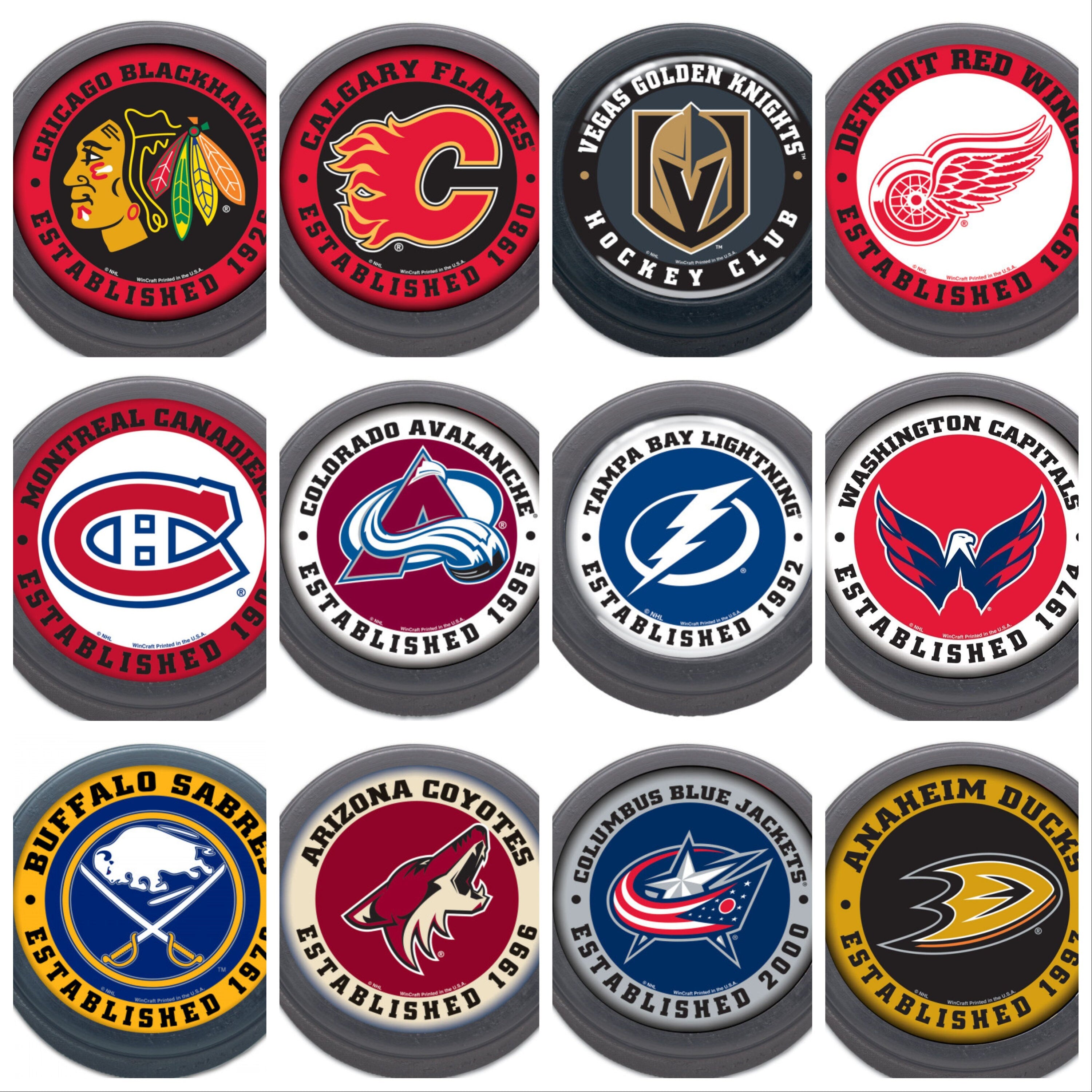 chicago blackhawks- Ijshockey puck - nhl Puck - nhl- chicago Ijshockey - nhl collectible - WinCraft official nhl blackhawks puck 8 * 3 cm