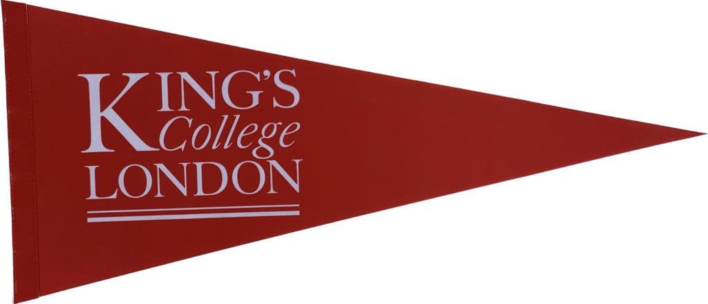 Kings College london pennants vaantje vlaggetje vlag fanion kings university london pennant flag fahne drapeau kings college gift uni