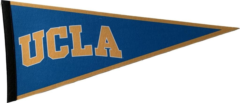 UCLA University of California NCAA american football pennants vaantje vlaggetje vlag fanion pennant flag fahne drapeau ivy league usa cali