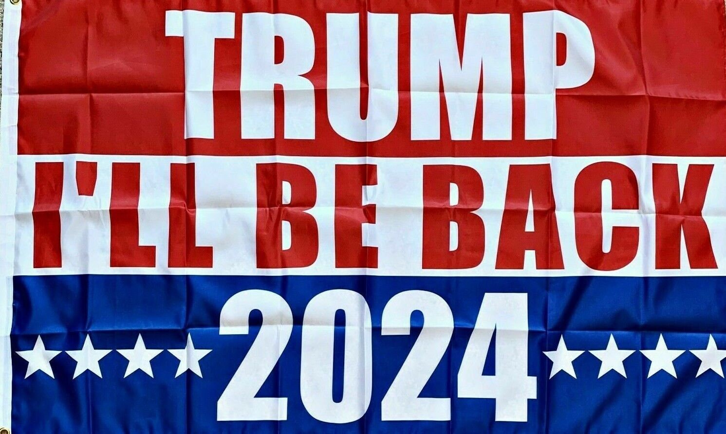 Trump flag fahne 2024 vlag usa drapeau verkiezingen donald trump ill be back 2024 America First flag usa elections make america great again - Red trump flag
