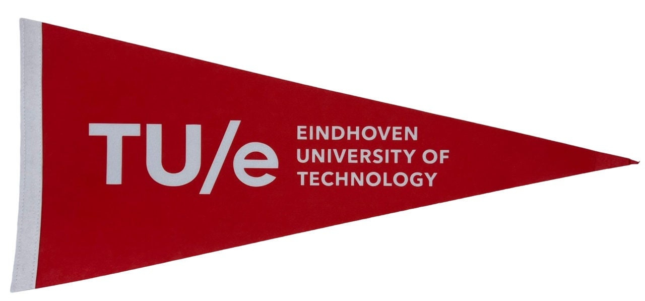 TUe vaantje Technical University Eindhoven pennant eindhoven vlag tu/e vlaggetje fanion pennant flag fahne drapeau eindhoven uni vlag