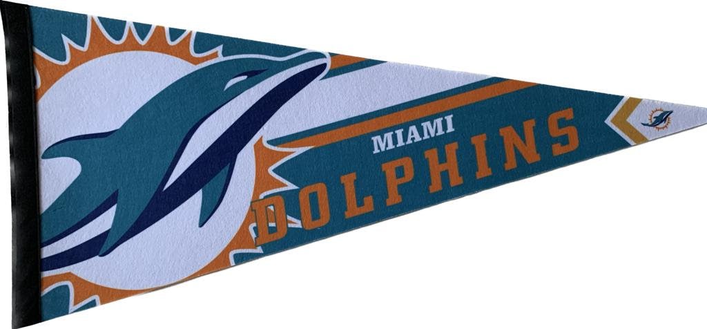 Miami Dolphins american football gridiron nfl pennants vaantje vlaggetje vlag fanion pennant flag florida USA Dan Marino