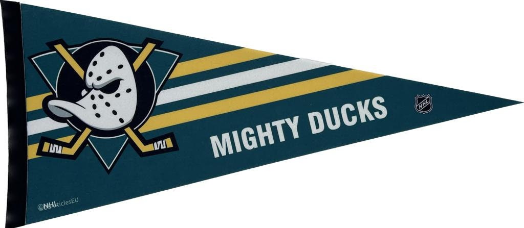 Anaheim Ducks pennant Mighty Ducks flag nhl pennants vaantje vlaggetje vlag fanion flag ice hockey ijshockey usa ice US mighty ducks vintage