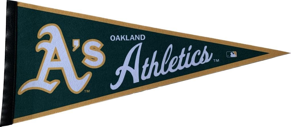 Oakland Athletics A's MLB pennants vaantje vlaggetje vlag fanion pennant flag baseball ball fahne los angeles sports team california oakland