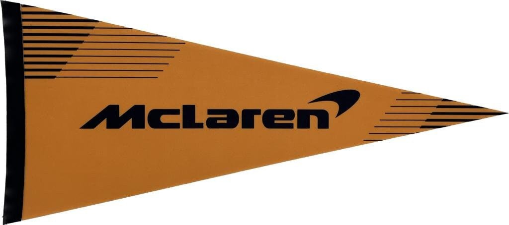 McLaren F1 GP Formula 1 McLaren car wimpels vaantje vlaggetje vlag fanion wimpel vlag wand decor McLaren gift orange black McLaren wall deco