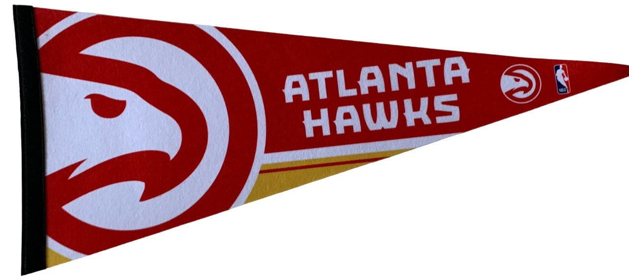 Atlanta Hawks basketball nba ball pennants vaantje vlaggetje vlag vaantje fanion pennant flag drapeaux basketbal georgia