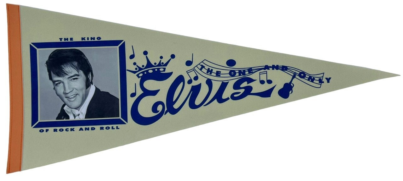 Elvis pennant elvis presley flag elvis gift pennants elvis the pelvis vaantje flag wall decor flag elvis presley pennant the colonel gift