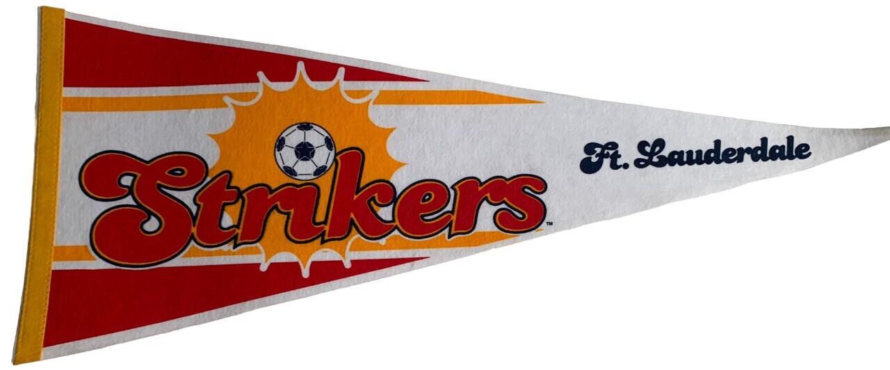 Fanion Vintage Strikers Fort Lauderdale - Soccer Pennant - Collection USA