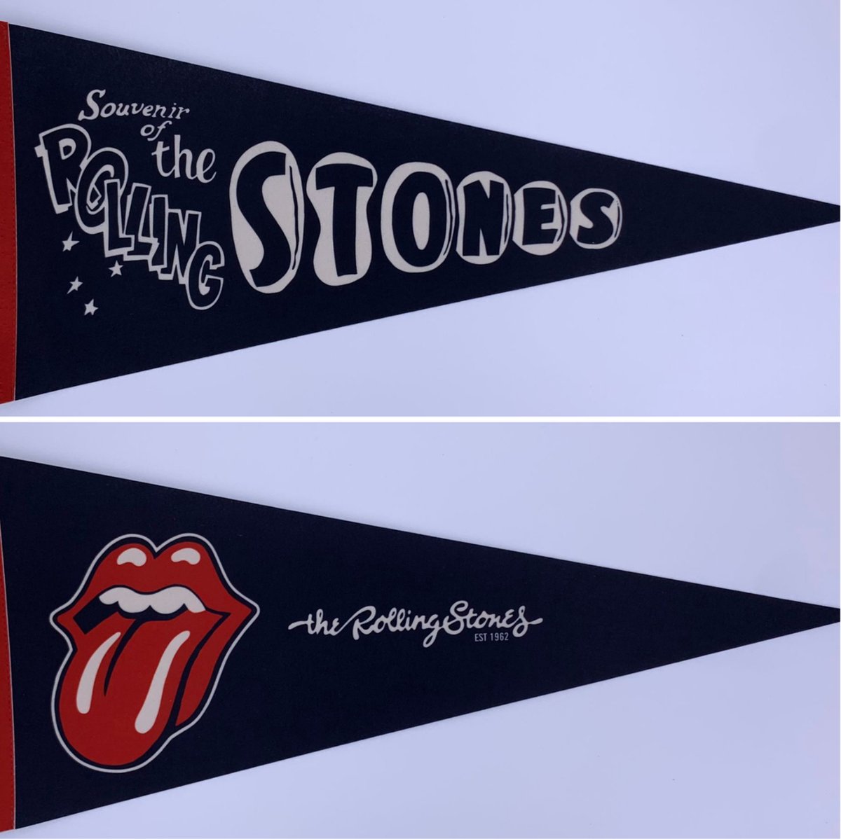 The Rolling Stones - stones band - stones logo - Muziek - Vaantje - UK - Sportvaantje - Wimpel - Vlag - Pennant - 31*72 cm - souvenir