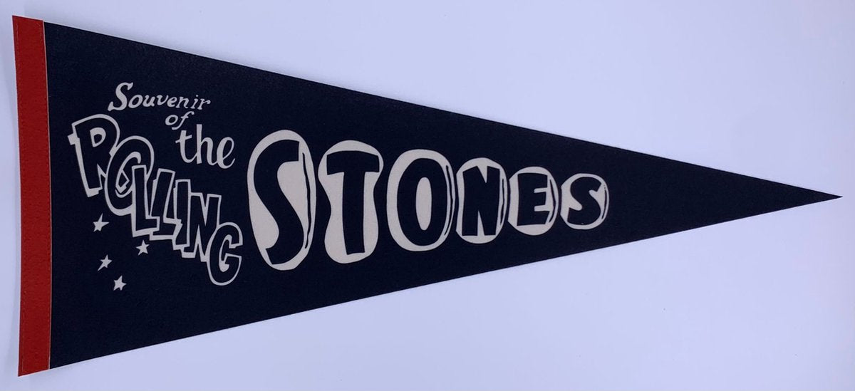The Rolling Stones - stones band - stones logo - Muziek - Vaantje - UK - Sportvaantje - Wimpel - Vlag - Pennant - 31*72 cm - souvenir
