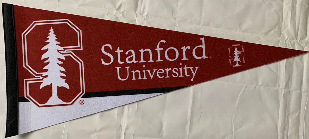 Stanford University - Stanford - University of Stanford - NCAA - Vaantje - American Football - Sportvaantje - Wimpel - Vlag - Pennant - Universiteit - Ivy League Uni - amerika - 31 x 72 cm