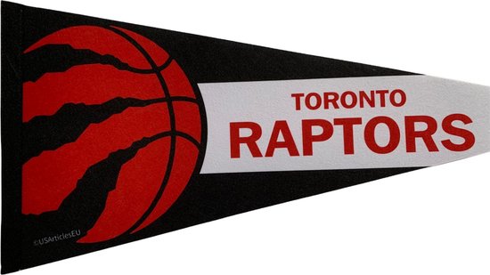 Toronto Raptors - Canada - NBA - Pennant - Basketball - Sports pennant - Pennant - Flag - Black/Red/White - 31 x 72 cm