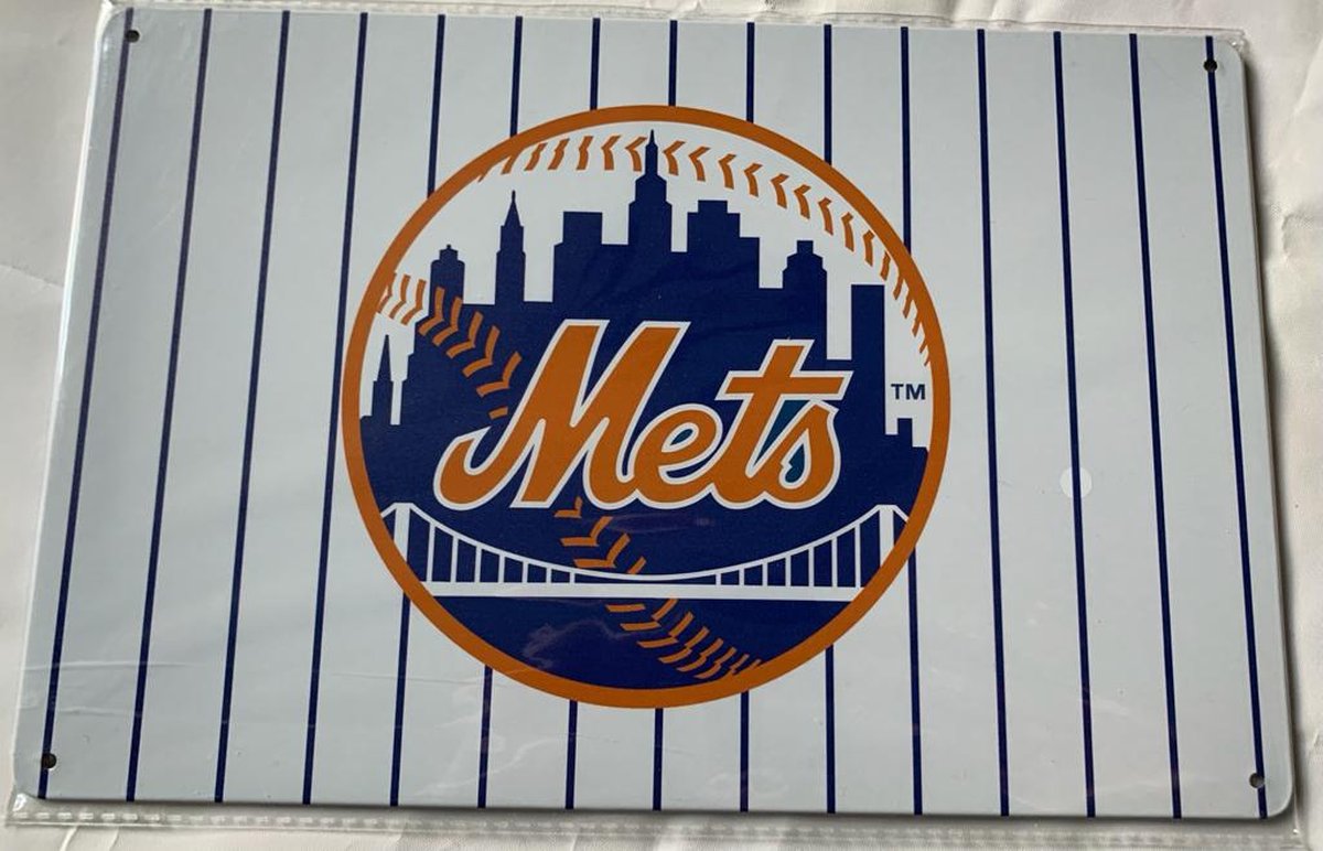 Metal license plate -New York Mets - NY - New York Baseball - 2 - Baseball - MLB - license plate - decor - wall plate - American