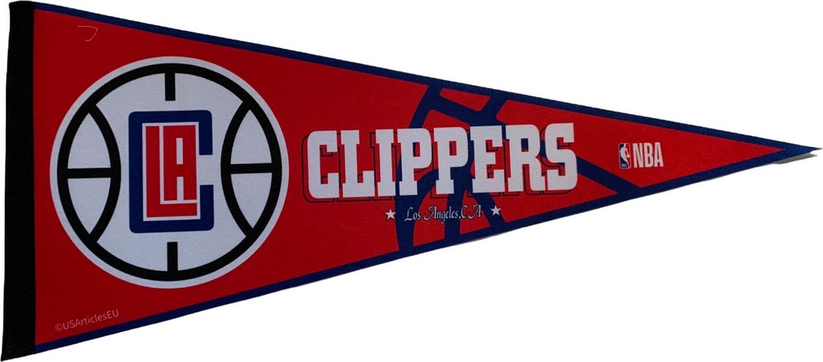 Los Angeles Clippers - LA - USA - NBA - Pennant - Basketball - Sports Pennant - Wimpal - Flag - White/Blue/Red - 31 x 72 cm