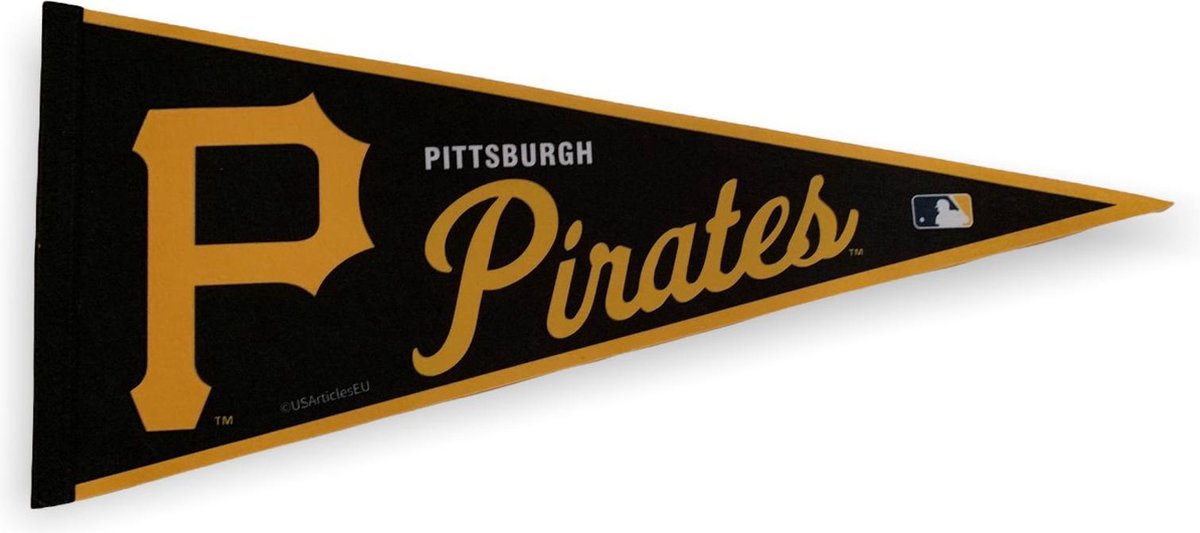 Pittsburgh Pirates - MLB - Pennant - Baseball - Baseball - Sports Pennant - Pennant - Pennant - Flag - Yellow/Black - 31 x 72 cm