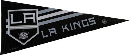 Los Angeles Kings - LA - NHL - Pennant - Hockey - Ice Hockey - Sports Pennant - Pennant - Pennant - Flag - Black/White/Gray - 31 x 72 cm