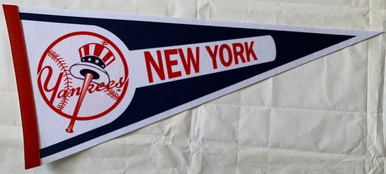 New York Yankees - NY Yankees - MLB - Pennant - Baseball - Baseball - Sports Pennant - Pennant - Pennant - Flag - 31 x 72 cm - White