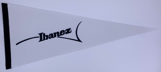Ibanez - guitar - guitar logo - Music - Banner - American - Sports banner - Pennant - Flag - Pennant - 31*72 cm - white/black