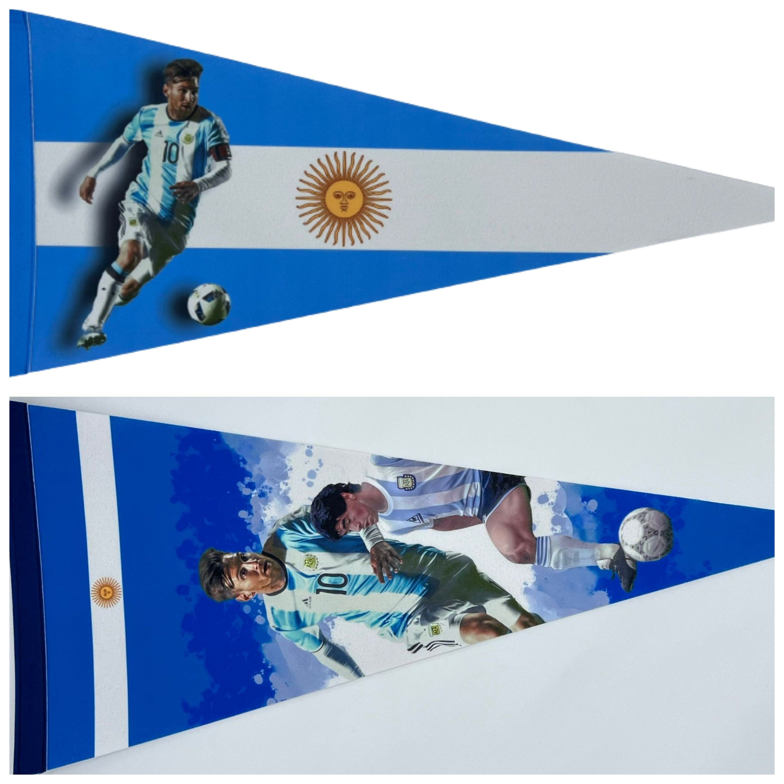 Lionel Messi flag Maradona pennant messi gift france football flag maradona messi flag world cup argentina flag pennant maradona messi - Mbappe