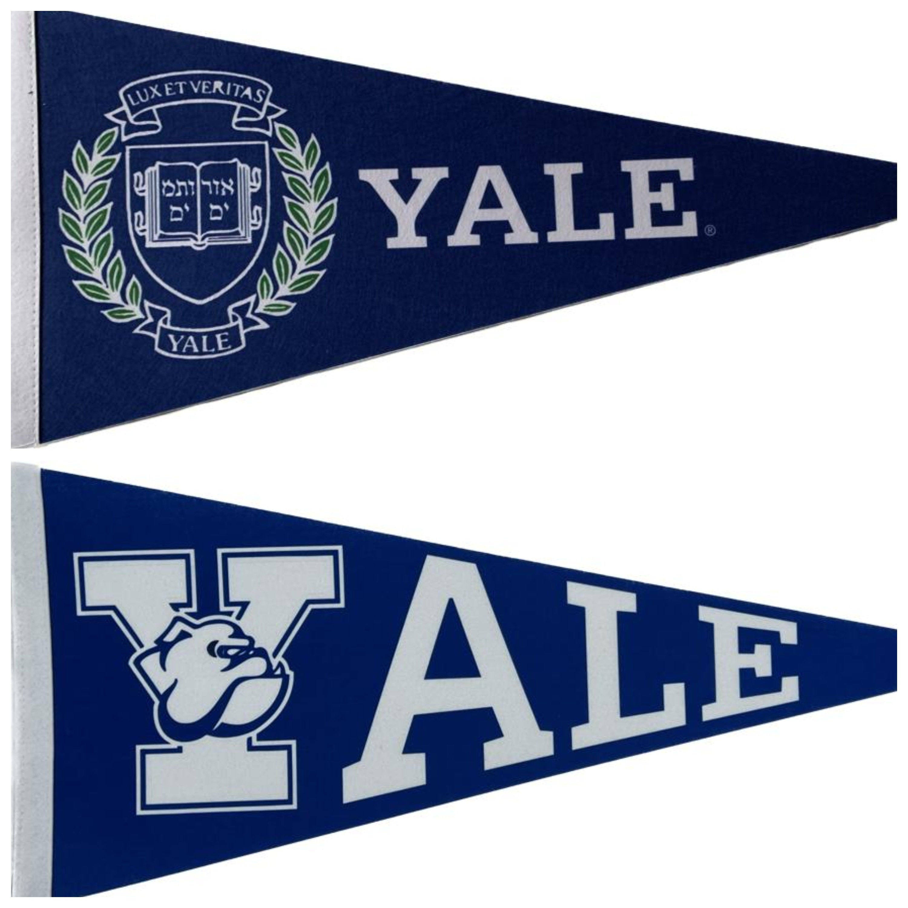 University of Yale connecticut NCAA american football pennants vaantje vlaggetje vlag fanion pennant flag fahne drapeau ivy league cali gift - Yale Bulldog