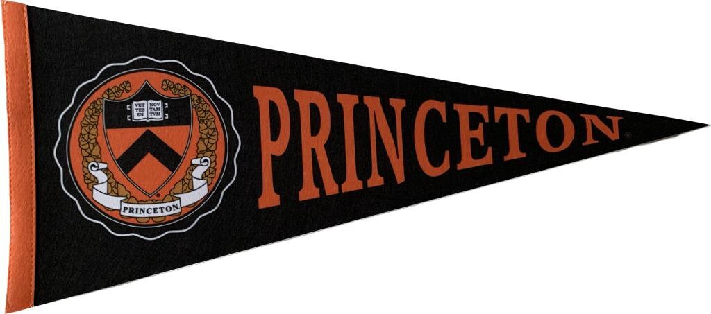 Princeton University NCAA american football pennants vaantje vlaggetje vlag fanion pennant flag fahne drapeau university ivy league usa gift - Orange